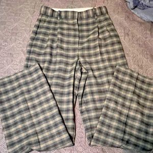 Tailored plaid pants
